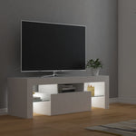 Tv-Benk Med Led-Lys Hvit 120X35X40 Cm