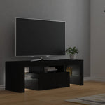 Tv-Benk Med Led-Lys Svart 120X35X40 Cm