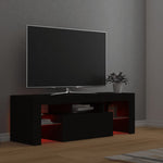 Tv-Benk Med Led-Lys Svart 120X35X40 Cm