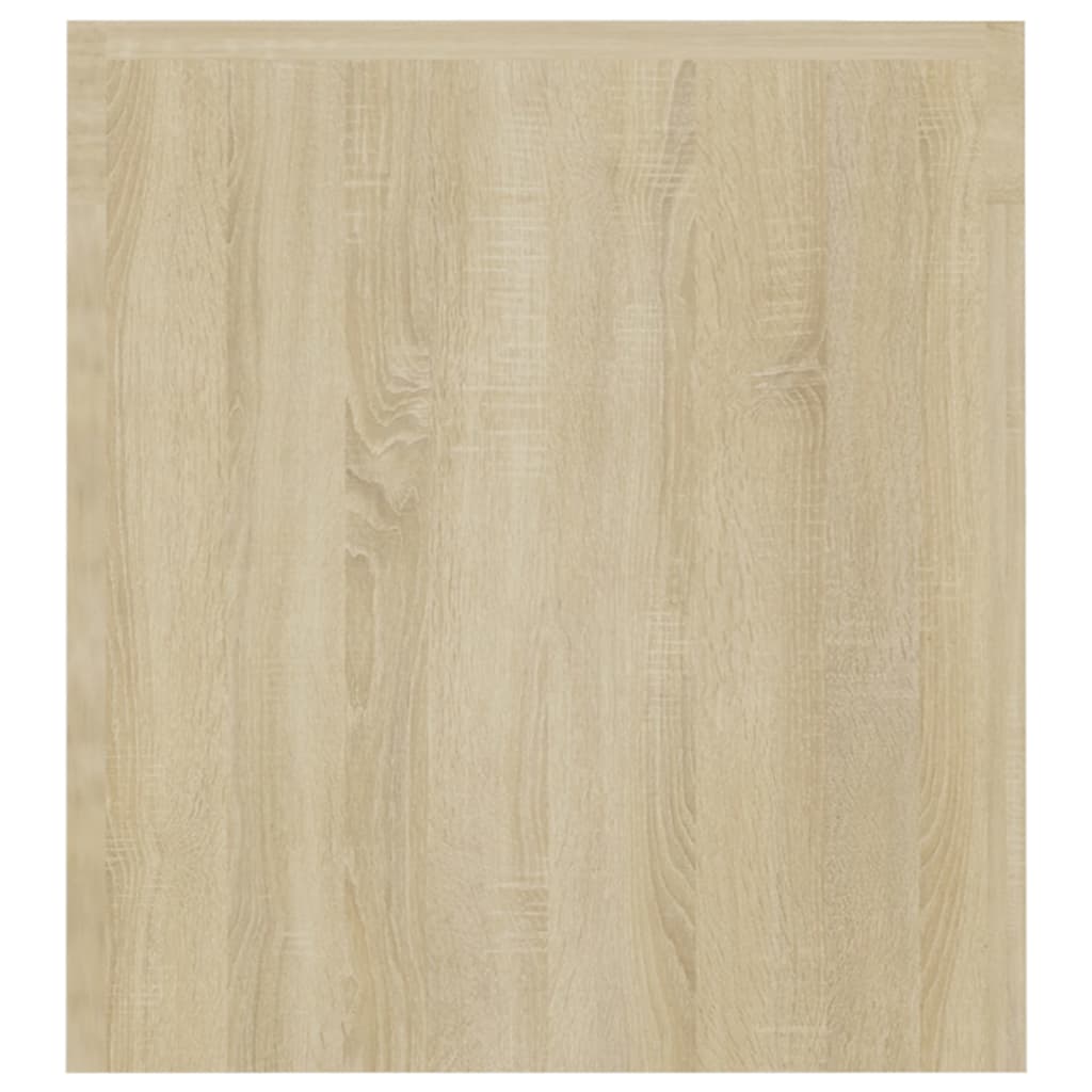 Tv-Benk Med Led-Lys Sonoma Eik 120X35X40 Cm