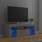 Tv-Benk Med Led-Lys Betonggrå 120X35X40 Cm