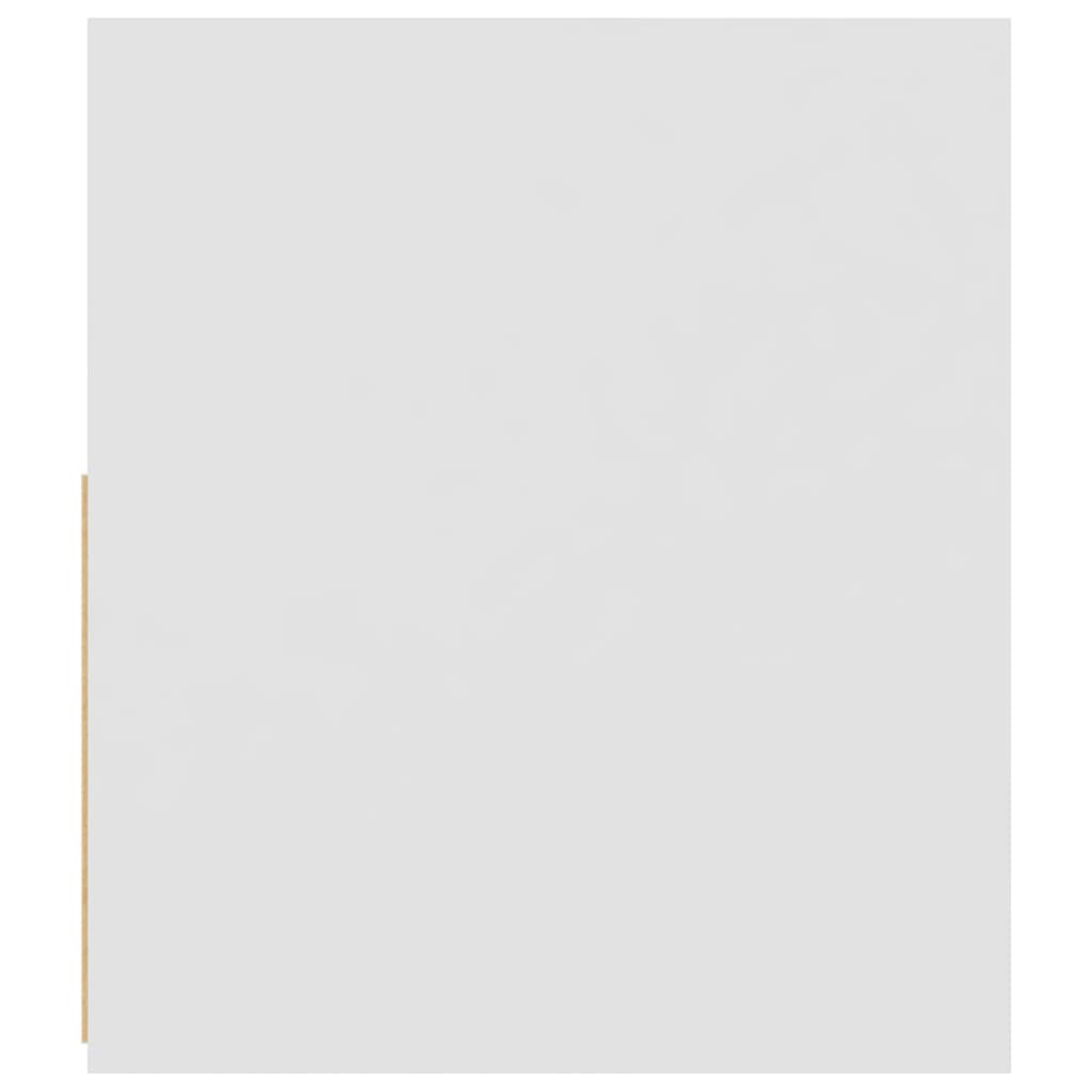 Tv-Benk Med Led-Lys Hvit 120X35X40 Cm