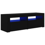 Tv-Benk Med Led-Lys Svart 120X35X40 Cm