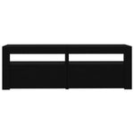 Tv-Benk Med Led-Lys Svart 120X35X40 Cm