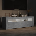 Tv-Benk Med Led-Lys Betonggrå 120X35X40 Cm