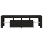 Tv-Benk Med Led-Lys Svart 140X36,5X40 Cm