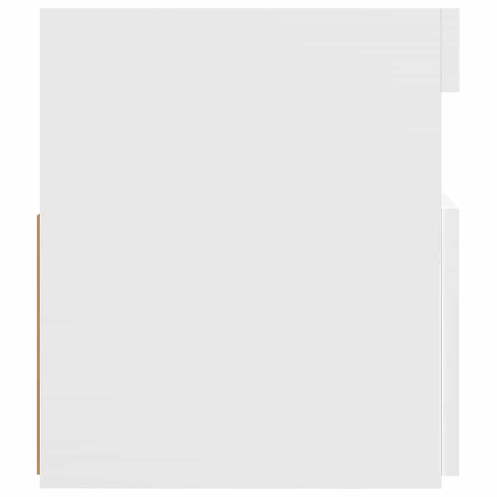 Tv-Benk Med Led-Lys Hvit 120X35X40 Cm