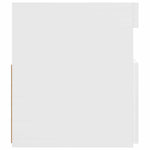 Tv-Benk Med Led-Lys Hvit 120X35X40 Cm