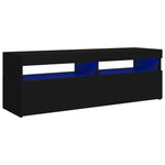 Tv-Benk Med Led-Lys Svart 120X35X40 Cm