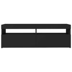 Tv-Benk Med Led-Lys Svart 120X35X40 Cm