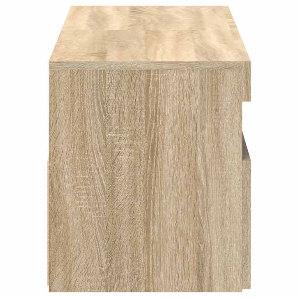 Tv-Benker Med Led-Lys 2 Stk Sonoma Eik 60X35X40 Cm