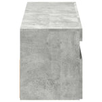 Tv-Benker Med Led-Lys 2 Stk Betonggrå 60X35X40 Cm