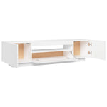Tv-Benk Med Led-Lys Hvit 160X35X40 Cm