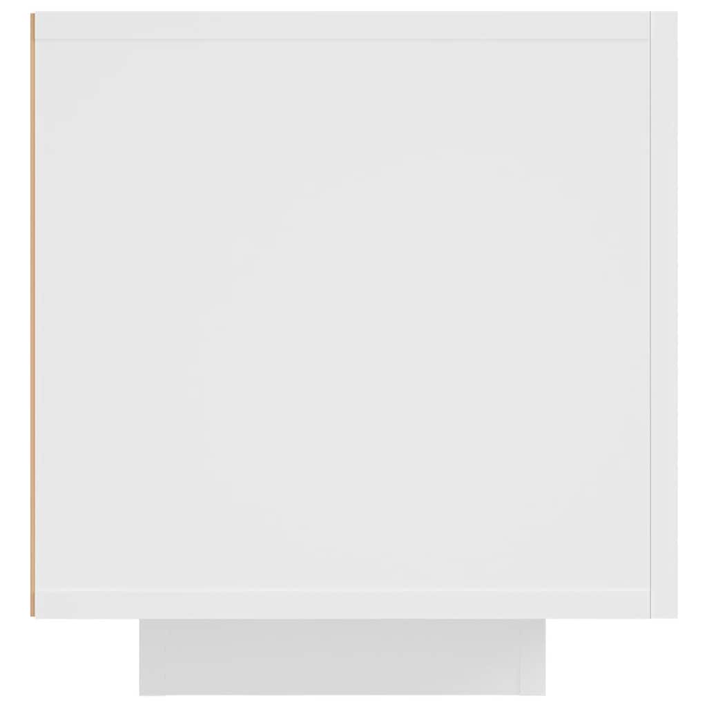 Tv-Benk Med Led-Lys Hvit 160X35X40 Cm