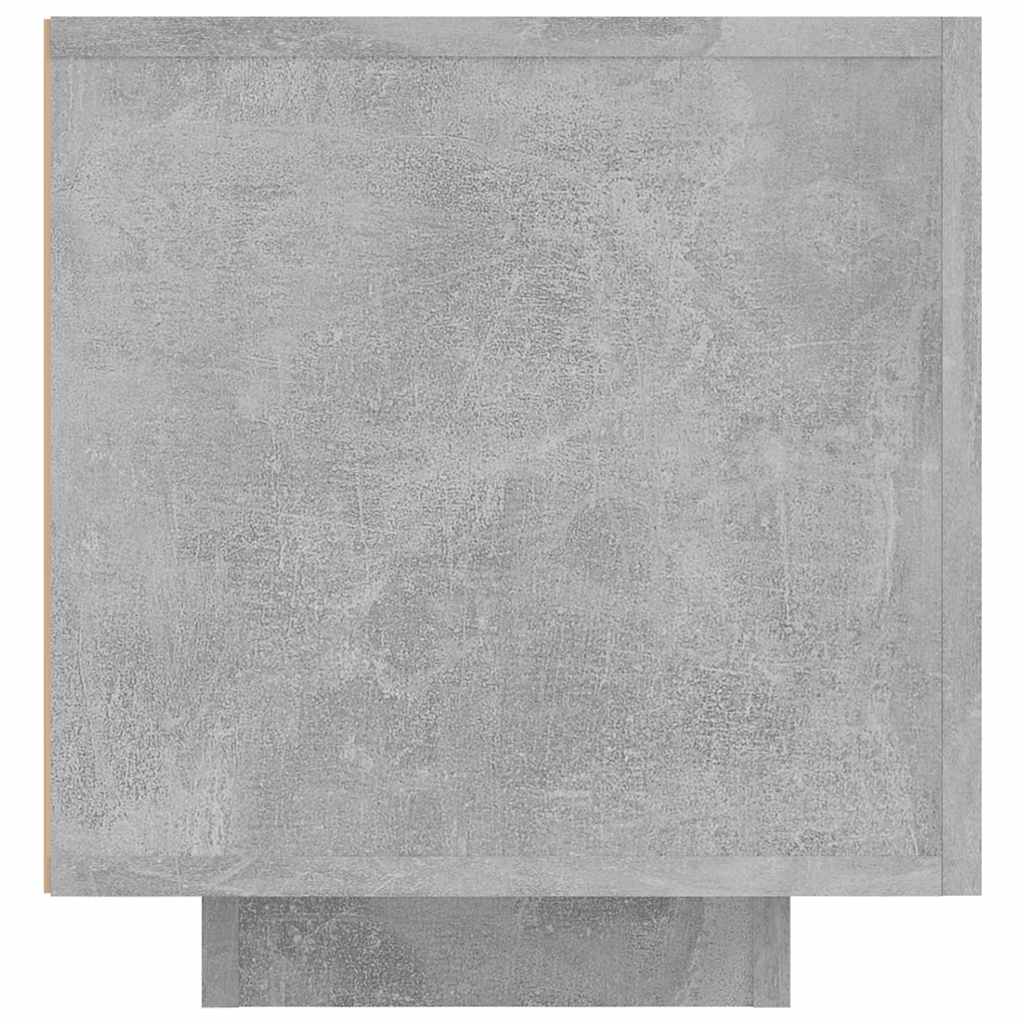 Tv-Benk Med Led-Lys Betonggrå 160X35X40 Cm