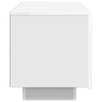 Tv-Benk Hvit 100X35X40 Cm Konstruert Tre