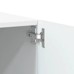 Tv-Benk Hvit 100X35X40 Cm Konstruert Tre