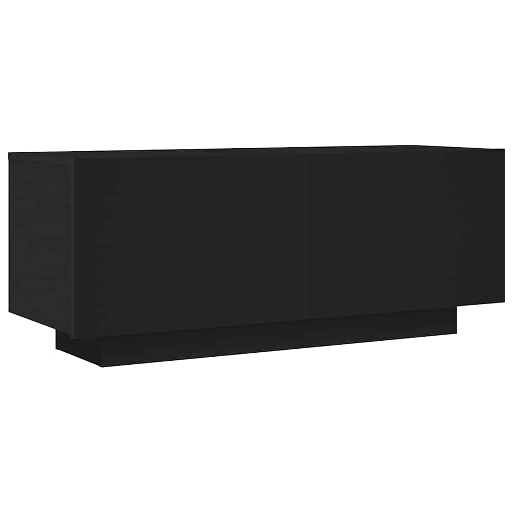 Tv-Benk Svart 100X35X40 Cm Konstruert Tre