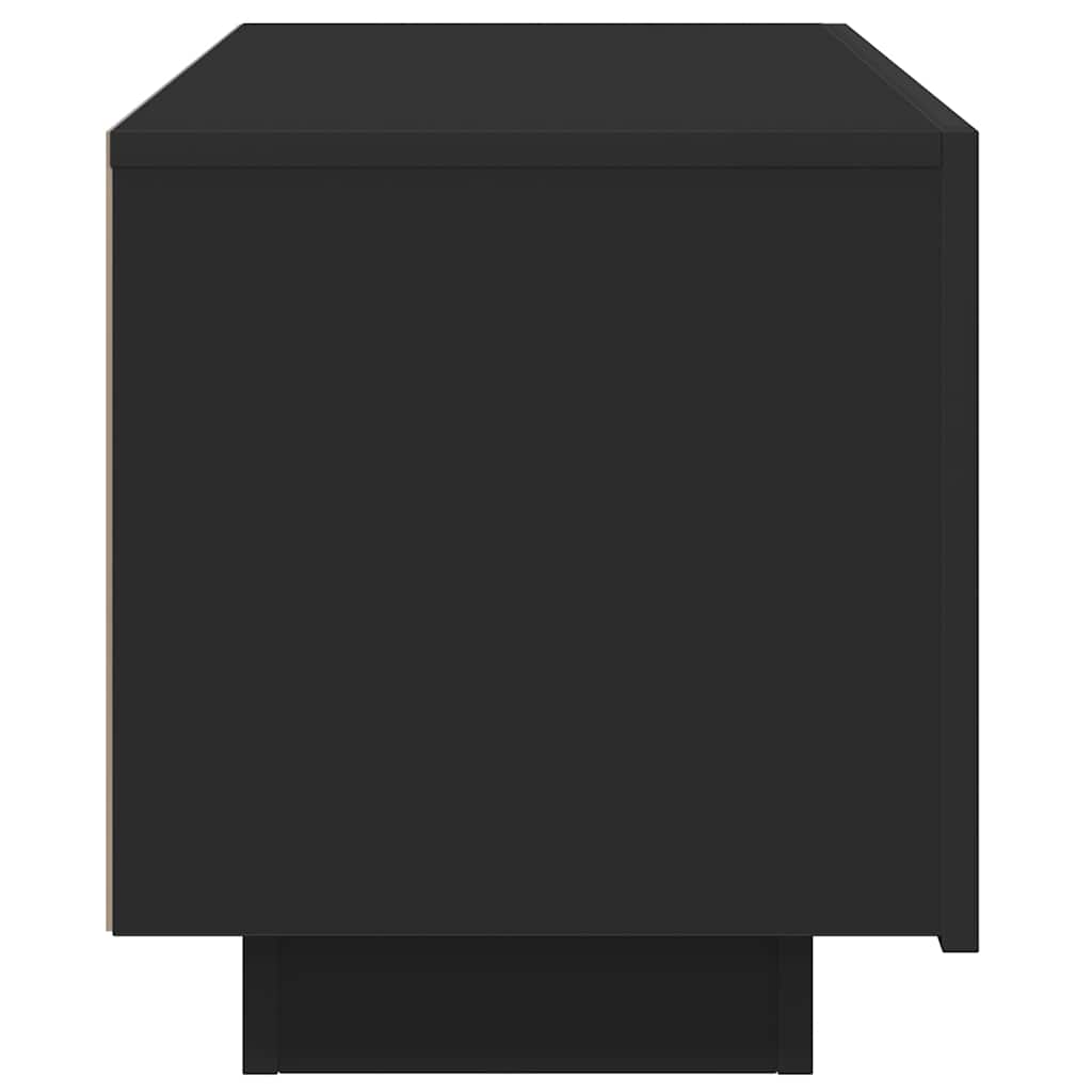 Tv-Benk Svart 100X35X40 Cm Konstruert Tre