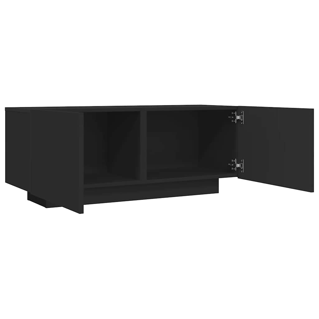 Tv-Benk Svart 100X35X40 Cm Konstruert Tre