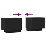 Tv-Benk Svart 100X35X40 Cm Konstruert Tre