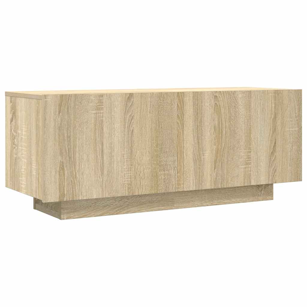 Tv-Benk Sonoma Eik 100X35X40 Cm Konstruert Tre