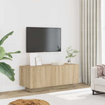 Tv-Benk Sonoma Eik 100X35X40 Cm Konstruert Tre