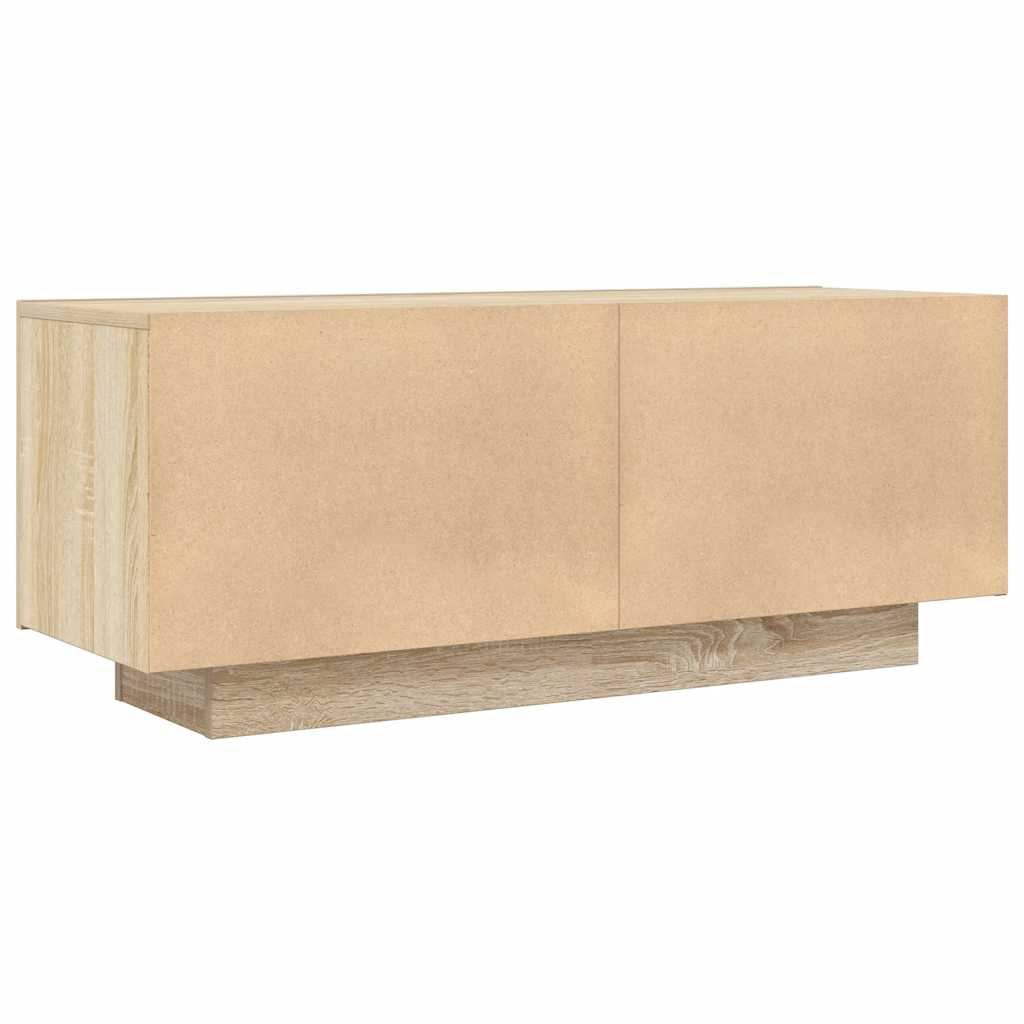 Tv-Benk Sonoma Eik 100X35X40 Cm Konstruert Tre