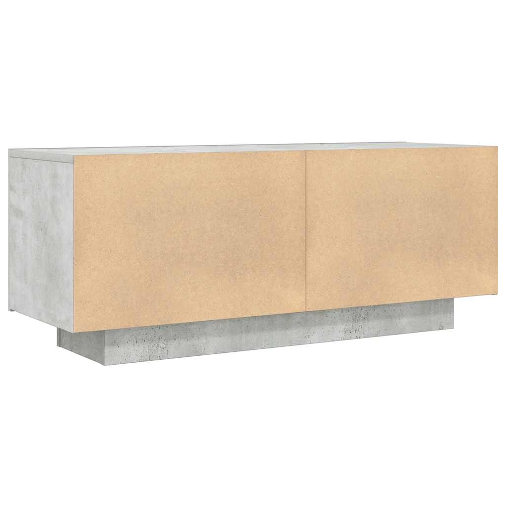 Tv-Benk Betonggrå 100X35X40 Cm Konstruert Tre