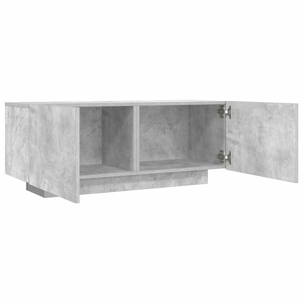 Tv-Benk Betonggrå 100X35X40 Cm Konstruert Tre