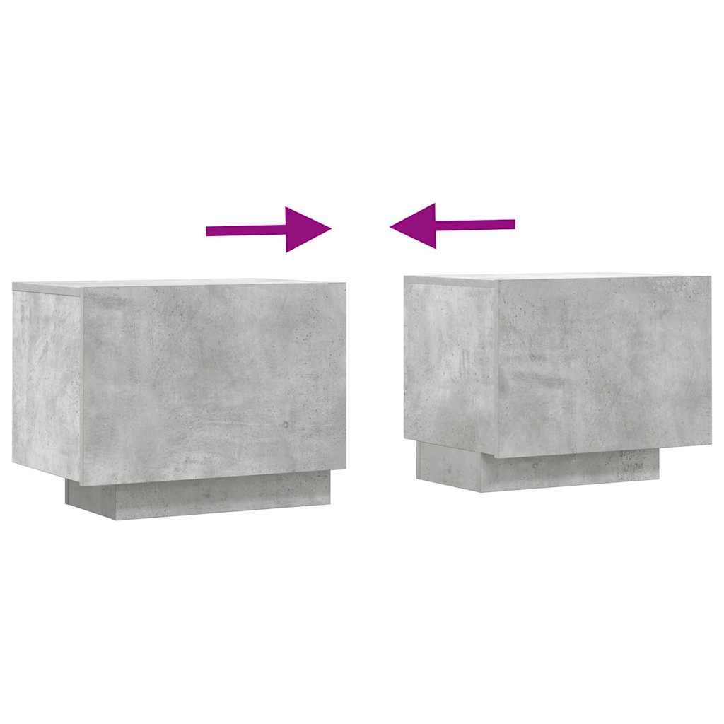 Tv-Benk Betonggrå 100X35X40 Cm Konstruert Tre