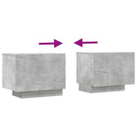 Tv-Benk Betonggrå 100X35X40 Cm Konstruert Tre