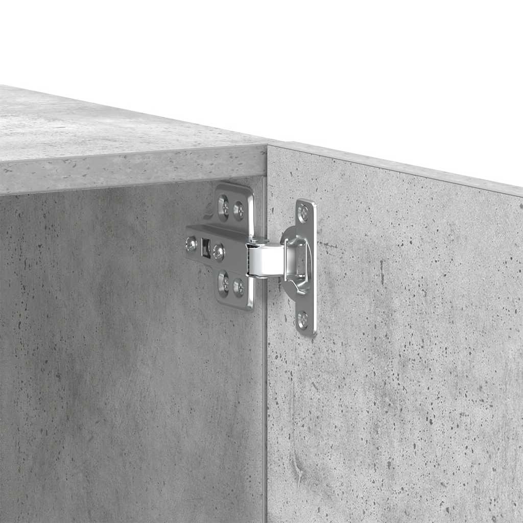 Tv-Benk Betonggrå 100X35X40 Cm Konstruert Tre