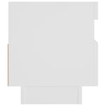 Tv-Benk Med Led-Lys Hvit 80X35X40 Cm