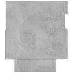 Tv-Benk Med Led-Lys Betonggrå 80X35X40 Cm