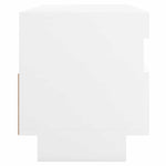 Tv-Benk Med Led-Lys Hvit 100X35X40 Cm