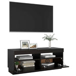 Tv-Benk Med Led-Lys Svart 100X35X40 Cm