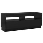 Tv-Benk Med Led-Lys Svart 100X35X40 Cm
