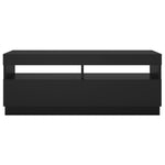 Tv-Benk Med Led-Lys Svart 100X35X40 Cm
