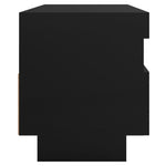 Tv-Benk Med Led-Lys Svart 100X35X40 Cm