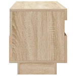 Tv-Benk Med Led-Lys Sonoma Eik 100X35X40 Cm