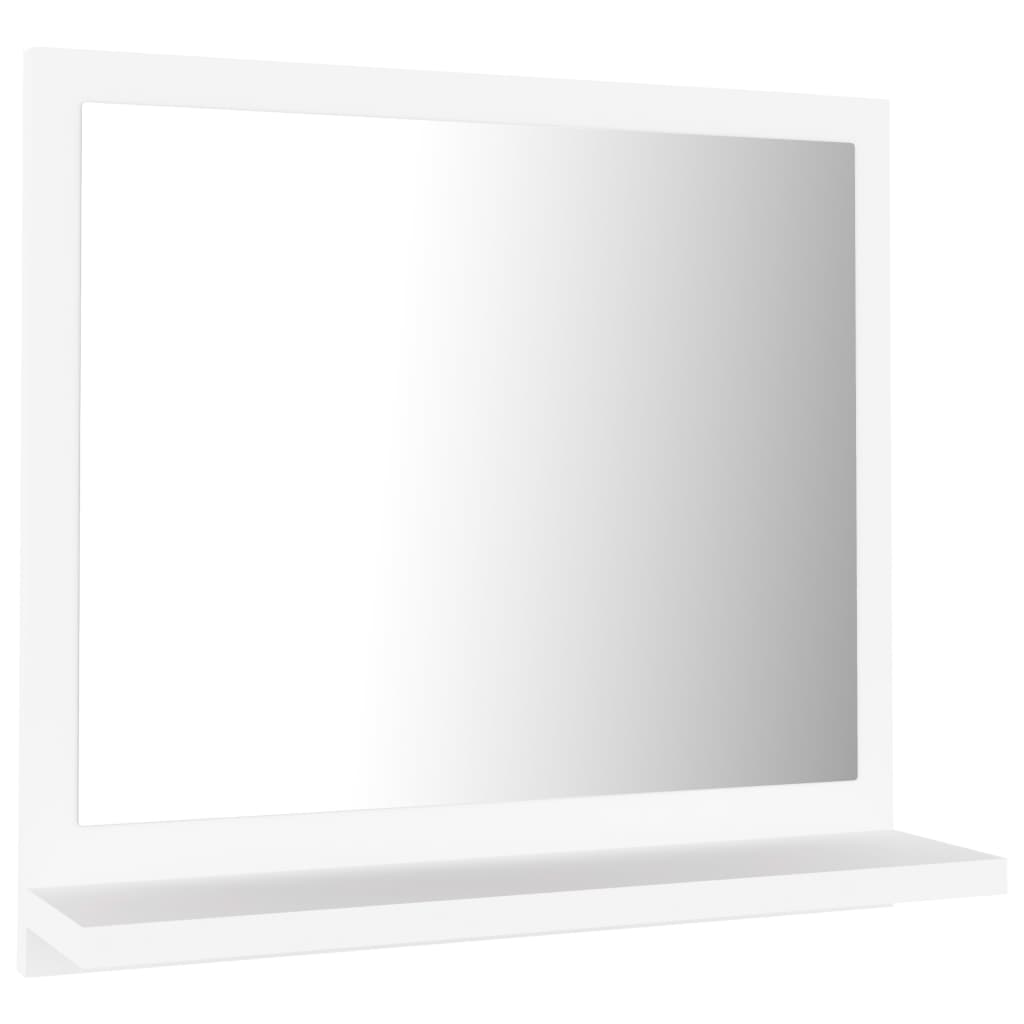 Baderomsspeil Hvit 40X10,5X37 Cm Konstruert Tre