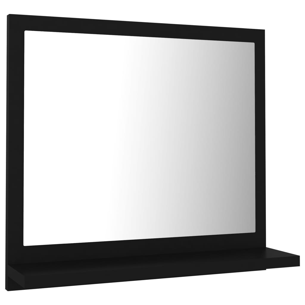Baderomsspeil Svart 40X10,5X37 Cm Konstruert Tre