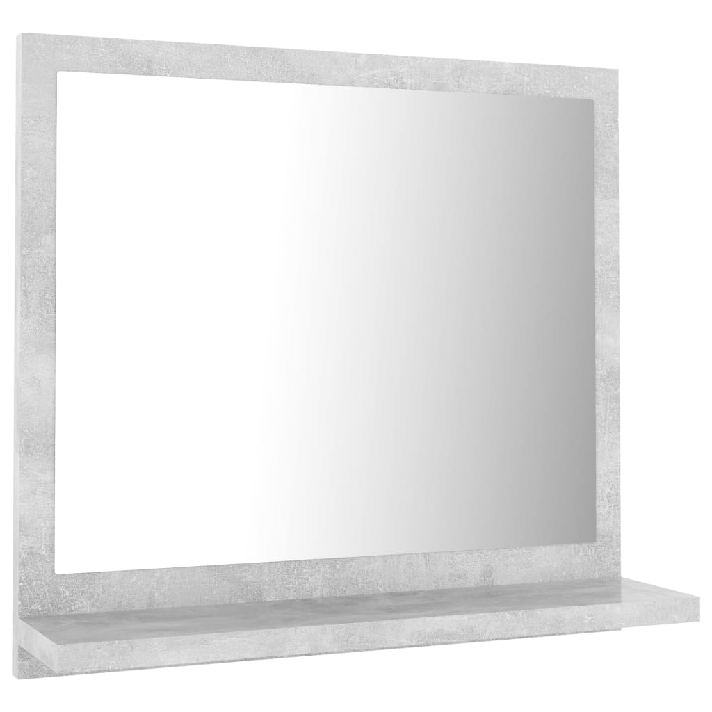Baderomsspeil Betonggrå 40X10,5X37 Cm Konstruert Tre