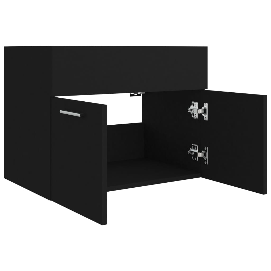 Servantskap Svart 60X38,5X46 Cm Konstruert Tre