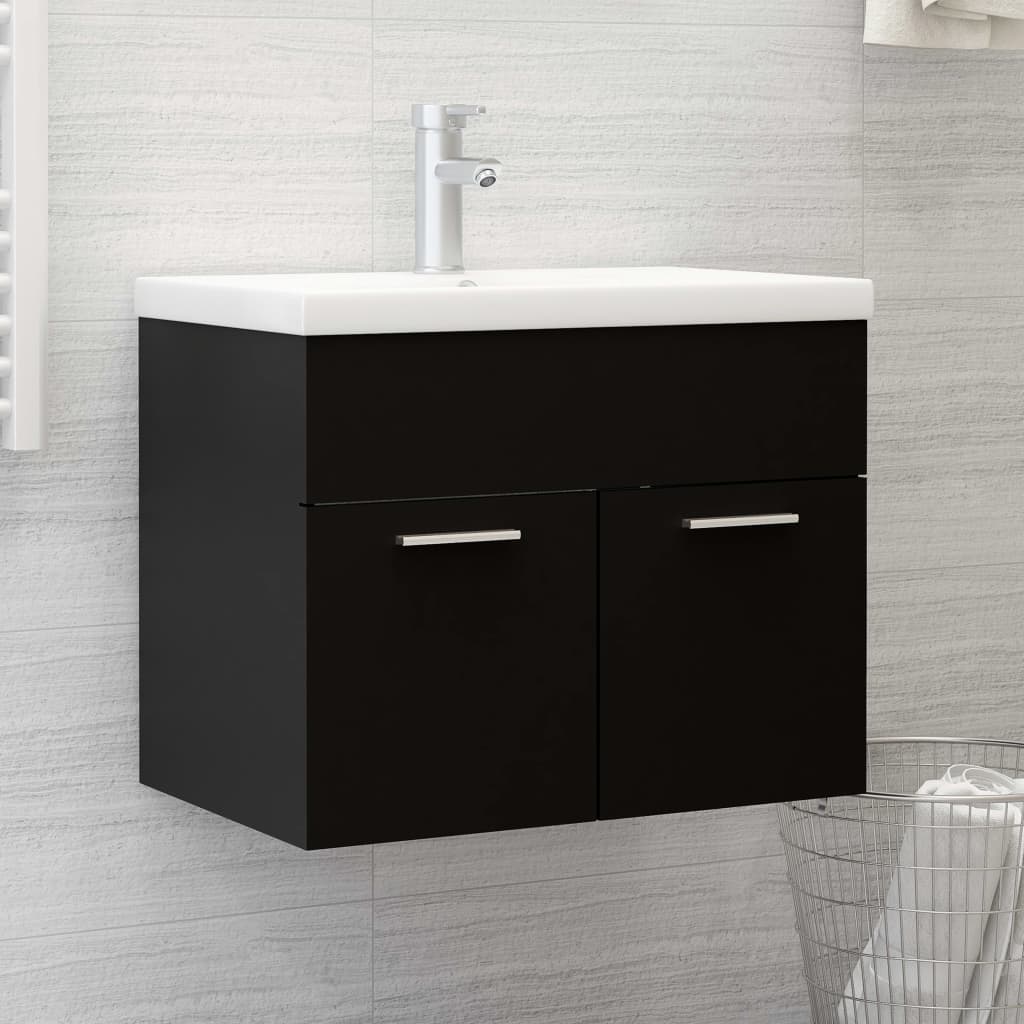 Servantskap Svart 60X38,5X46 Cm Konstruert Tre