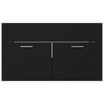 Servantskap Svart 80X38,5X46 Cm Konstruert Tre