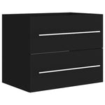 Servantskap Svart 60X38,5X48 Cm Konstruert Tre