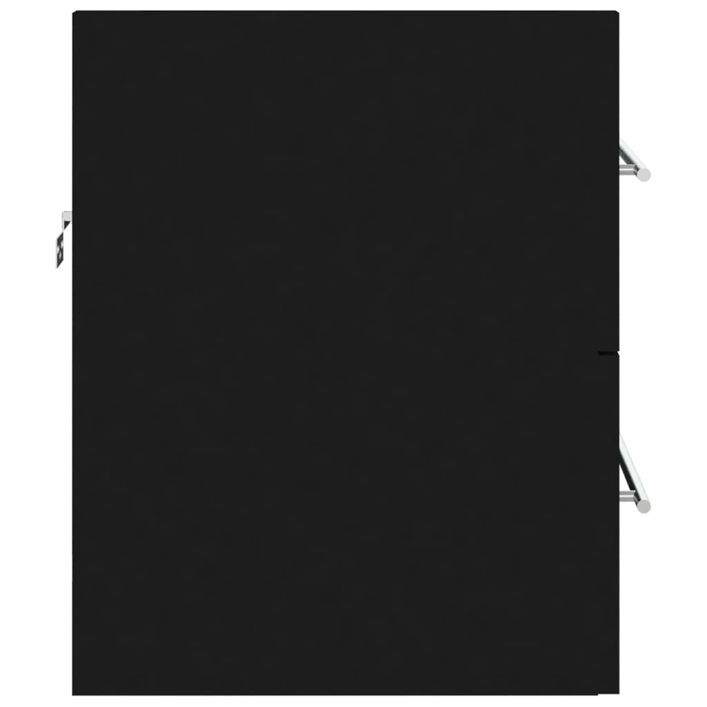 Servantskap Svart 60X38,5X48 Cm Konstruert Tre