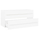 Servantskap Hvit 100X38,5X48 Cm Konstruert Tre